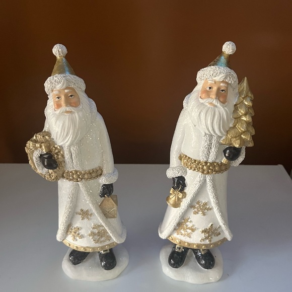 Set of woodmen Santa clause statues - Picture 4 of 5